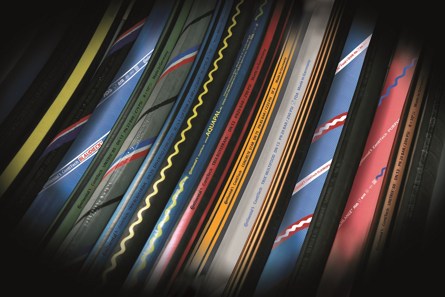 Mangueiras de borracha CONTINENTAL